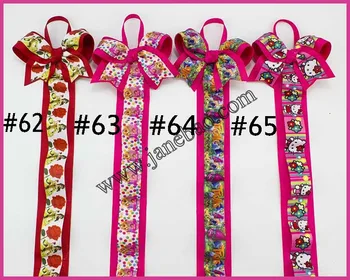 

free shipping 40pcs mix color 28'' fashion bow chevron bows holder for boutique bows girl hair clips