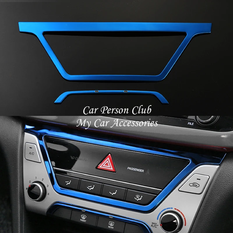 For 2016-2018 Hyundai Elantra Console Air Conditioning Adjust Vent Switch Panle Frame Cover Trim Stainless Steel Car Accessories
For 2016-2018 Hyundai Elantra Console Air Conditioning Adjust Vent Switch Panle Frame Cover Trim Stainless Steel Car Accessories