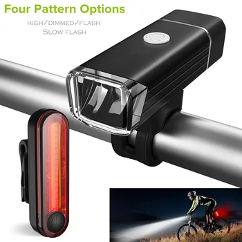 Bike Bicycle Lights USB LED Rechargeable Set Mountain Cycle Front Back Headlight High Brightness Bicycle Front Flashlight
Bike Bicycle Lights USB LED Rechargeable Set Mountain Cycle Front Back Headlight High Brightness Bicycle Front Flashlight