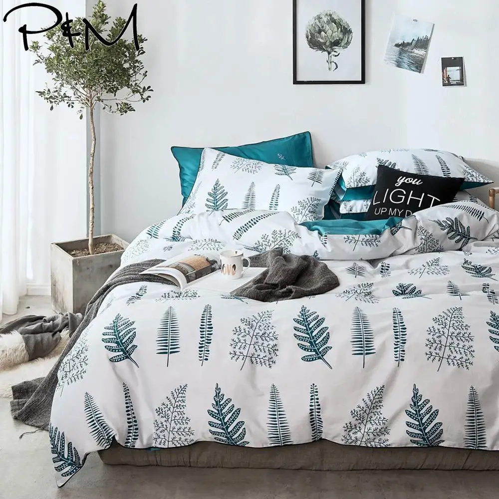 2019 Scandinavian Green Leaves Duvet Cover Set Flat Fitted Sheet Cotton Bedlinens Hypoallergenic Twin Queen King Bedlinens
2019 Scandinavian Green Leaves Duvet Cover Set Flat Fitted Sheet Cotton Bedlinens Hypoallergenic Twin Queen King Bedlinens