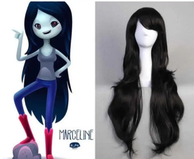 Wig Adventure time Marceline the Vampire Queen long Black wavy curly Cosplay Wig free shipping
Wig Adventure time Marceline the Vampire Queen long Black wavy curly Cosplay Wig free shipping