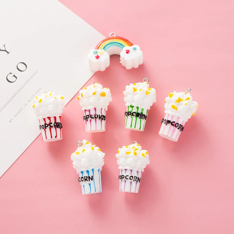 10pcs Simulation Popcorn Resin Charms DIY Fit Bracelets Jewelry Accessories Pendant Bag Trailer Keyring Stereo Design YZ394
10pcs Simulation Popcorn Resin Charms DIY Fit Bracelets Jewelry Accessories Pendant Bag Trailer Keyring Stereo Design YZ394
