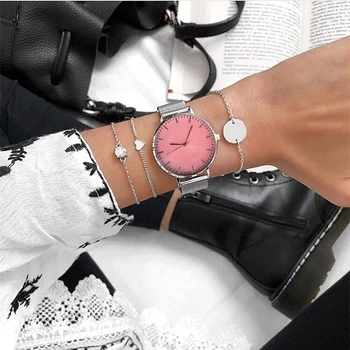 Mavis Hare Newest Coral Red Color Seashell Wristwatch Woman Watches Silver Color quartz watch with stainless steel Mesh Bracelet
Mavis Hare Newest Coral Red Color Seashell Wristwatch Woman Watches Silver Color quartz watch with stainless steel Mesh Bracelet