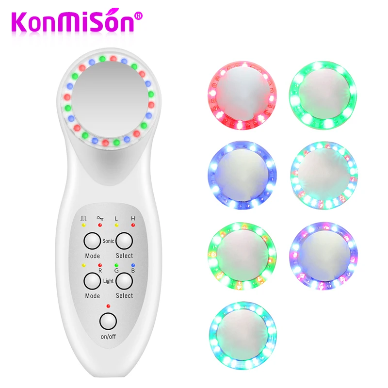 KONMISON 7 LED Lights Ultrasonic Photon Therapy Massage Machine Sonic Facial Lifting Wrinkle Removal Ultrasound Beauty Massager
KONMISON 7 LED Lights Ultrasonic Photon Therapy Massage Machine Sonic Facial Lifting Wrinkle Removal Ultrasound Beauty Massager