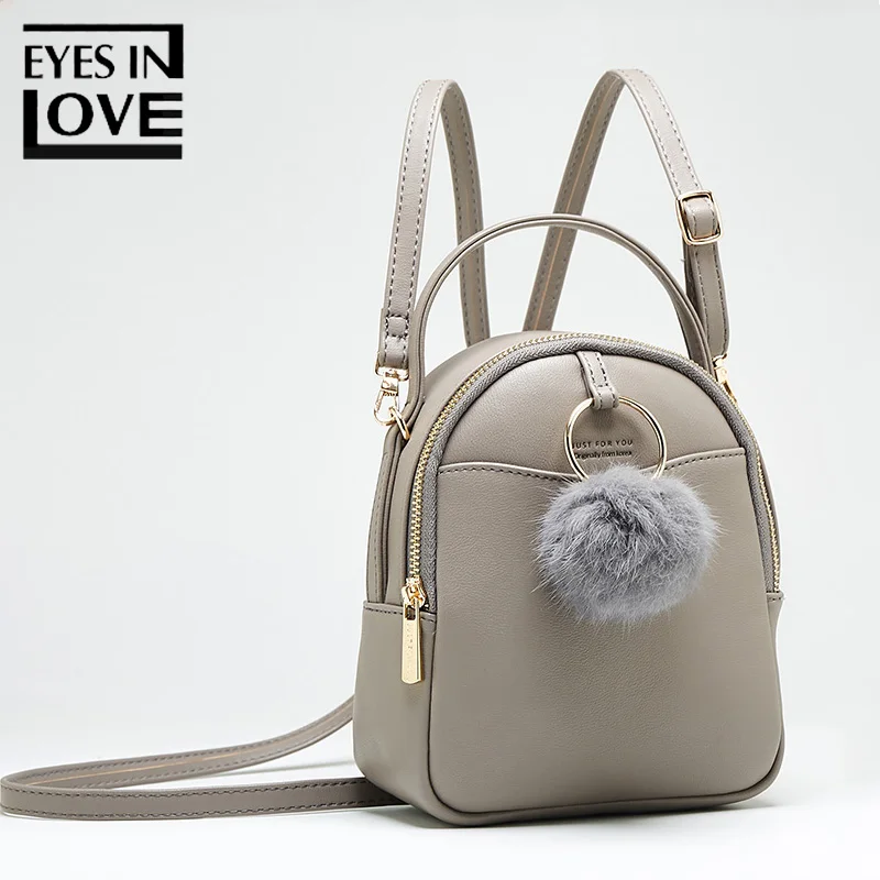 Eyes In Love Small Leather Backpack Female Shoulder Bag Clutches Women School Backpack For Teenage Girls Cute Pompom Pu Rucksack
Eyes In Love Small Leather Backpack Female Shoulder Bag Clutches Women School Backpack For Teenage Girls Cute Pompom Pu Rucksack