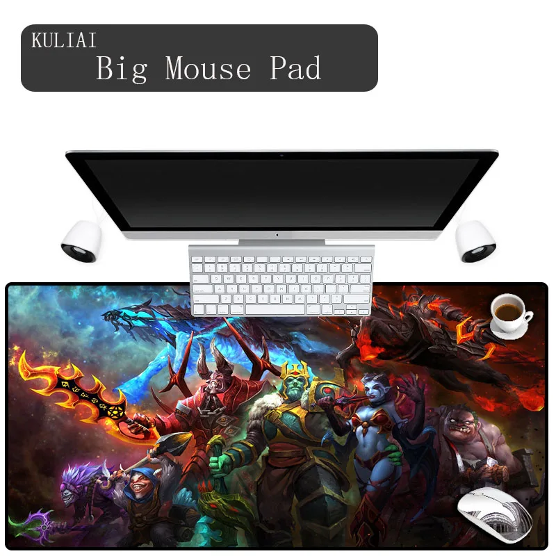 XGZ Custom Skin Dota2 Office Mice Gamer Soft Lockedge Mouse Pad Size for 30x60cm 40x90cm Speed MousePad Washable Keyboard Mat | Компьютеры