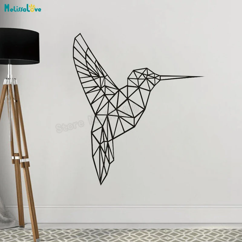 Vinyl Geometric Animal Wall Sticker Hummingbird Decals Vinyl Home Decoration For Living Room Self-adhesive Art Murals YT518
Vinyl Geometric Animal Wall Sticker Hummingbird Decals Vinyl Home Decoration For Living Room Self-adhesive Art Murals YT518