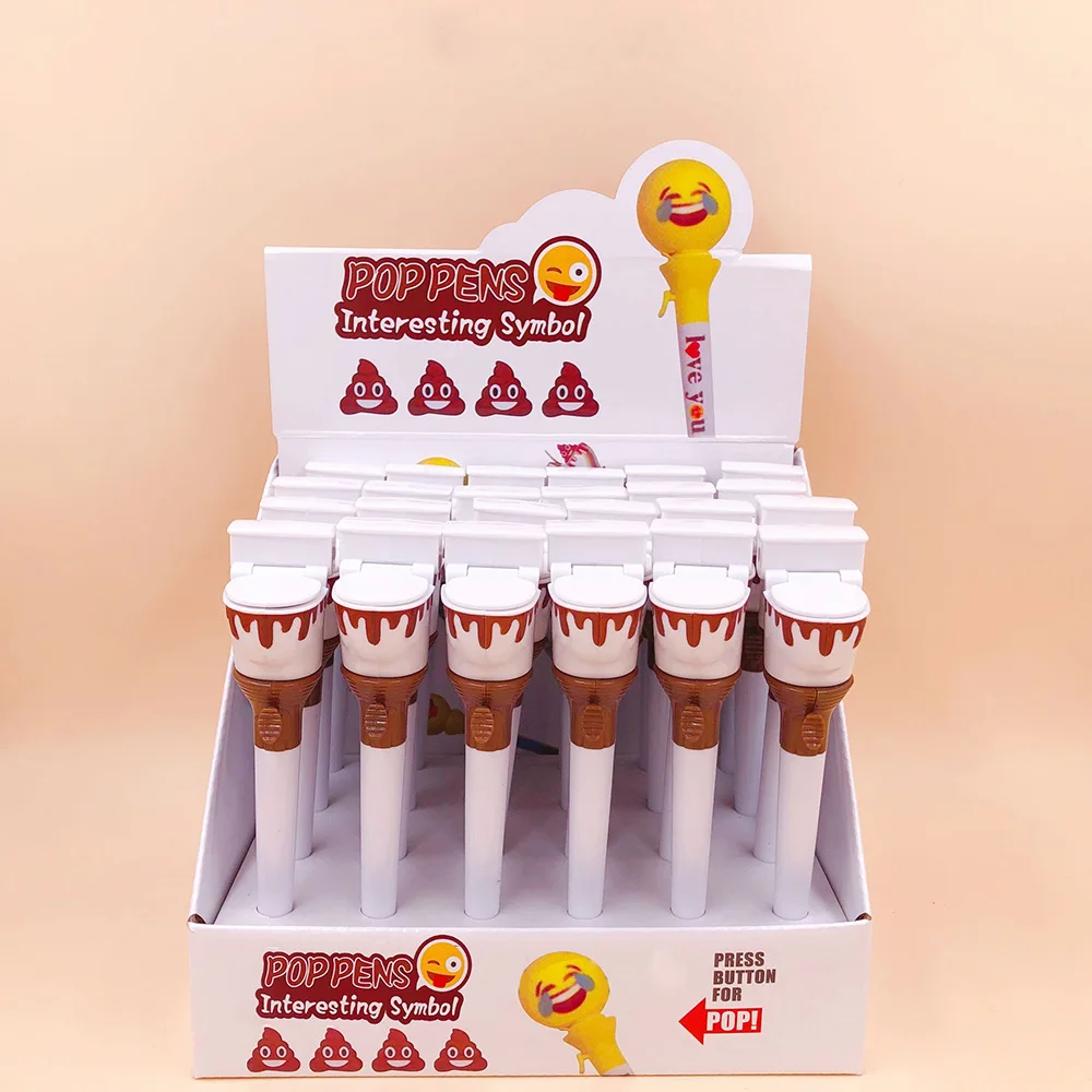 1Pcs Cute Ball Pen Stationery Creative Funny Cartoon Pushable Toilet Poop Shit Stool Ballpoint Pen 0.7mm Black Ink
1Pcs Cute Ball Pen Stationery Creative Funny Cartoon Pushable Toilet Poop Shit Stool Ballpoint Pen 0.7mm Black Ink