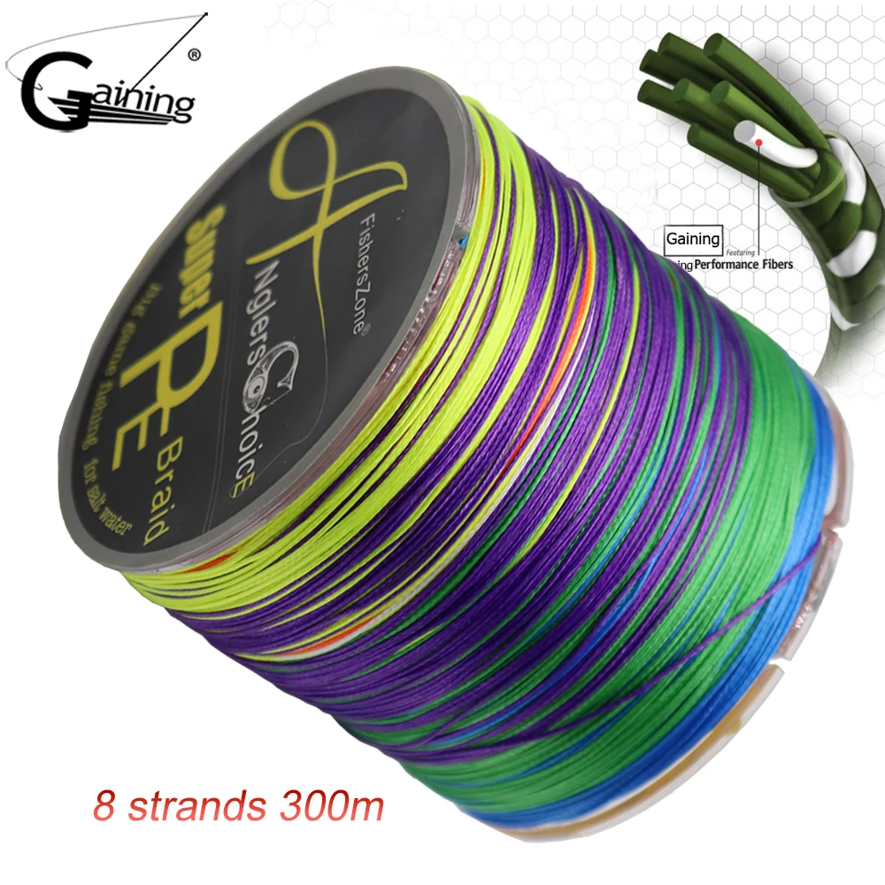 8Strands Braided Fishing Line 300m Multicolor Super Strong Japan Multifilament PE Braid Line 20LB 30LB 40LB 55LB 70LB 85LB 108LB
8Strands Braided Fishing Line 300m Multicolor Super Strong Japan Multifilament PE Braid Line 20LB 30LB 40LB 55LB 70LB 85LB 108LB
