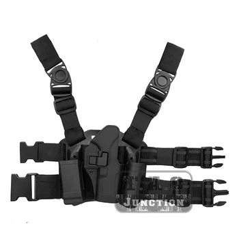 Tactical CQC Serpa Right Hand Drop Leg Thigh Quick Draw Pistol Holster w/Magazine & Flashlight Pouch for Glock 17 19 22 23 31 32
Tactical CQC Serpa Right Hand Drop Leg Thigh Quick Draw Pistol Holster w/Magazine & Flashlight Pouch for Glock 17 19 22 23 31 32