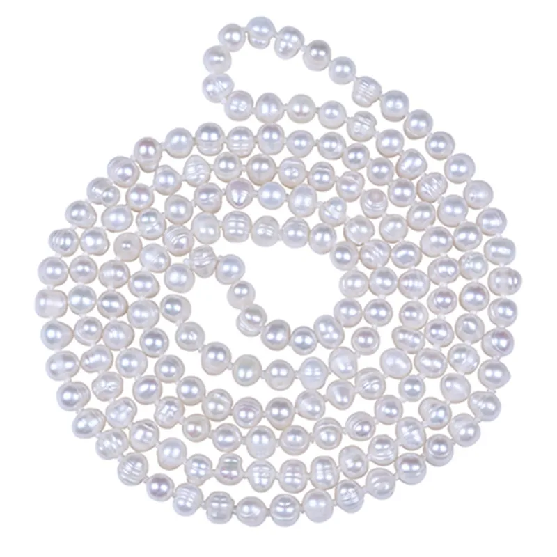 REAL PEARL 6-7mm Pearl Size 100% Genuine Real Freshwater Cultured Long Pearl Necklace Fashion for Nice Lady Female Gift Hot Sale
REAL PEARL 6-7mm Pearl Size 100% Genuine Real Freshwater Cultured Long Pearl Necklace Fashion for Nice Lady Female Gift Hot Sale