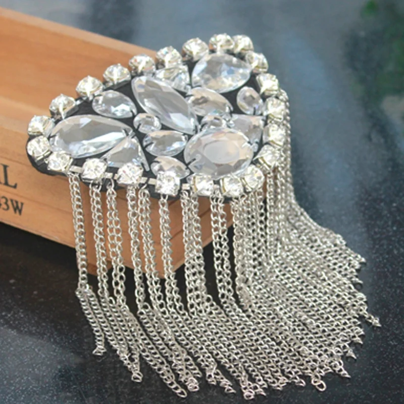 2pc Sew On Beaded Fringe Badges Patch Shoulder Mark Applique Patches For Clothing Stud Appliques Parches Epaulet AC1347
2pc Sew On Beaded Fringe Badges Patch Shoulder Mark Applique Patches For Clothing Stud Appliques Parches Epaulet AC1347