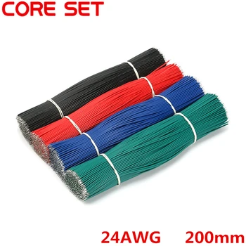 100pcs/Lot Tin-Plated Breadboard Jumper Cable Wire 200mm 24AWG For Arduino 4 Colors Flexible Two Ends PVC Wire Electronic
100pcs/Lot Tin-Plated Breadboard Jumper Cable Wire 200mm 24AWG For Arduino 4 Colors Flexible Two Ends PVC Wire Electronic
