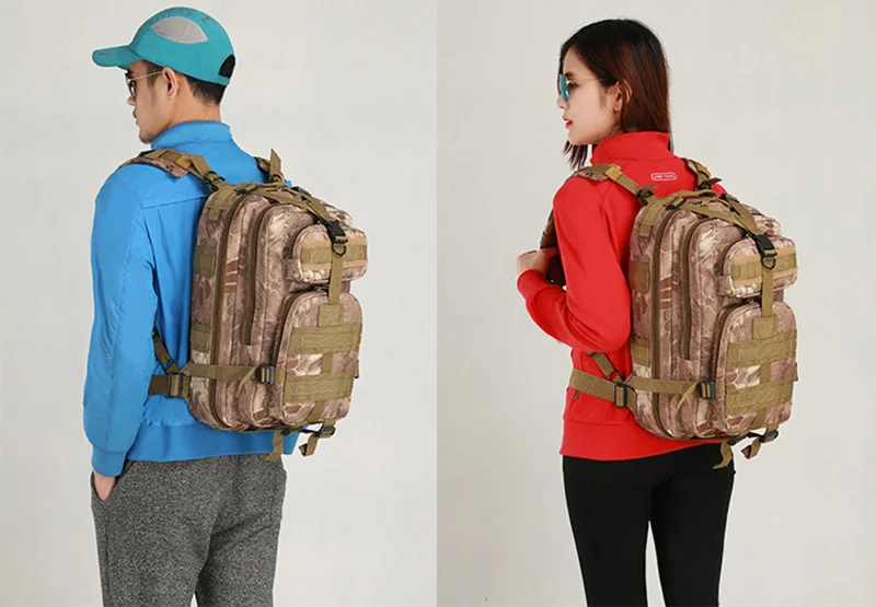 30L Outdoor Military Tactical Backpack Molle Bag Army Sport Rucksack Climbing Camping Trekking Storage Camouflage Bag BP0272 (4)