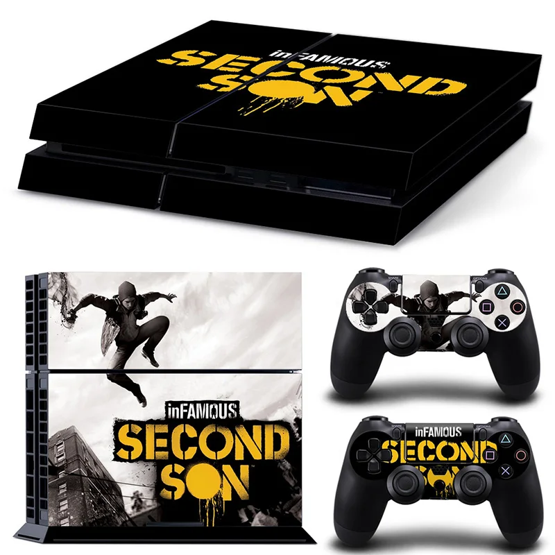 Decal skin for PS4 Skin Sticker For Sony Playstation 4 soccer club Console and 2Pcs Controller Protective Skins-second son #6343
Decal skin for PS4 Skin Sticker For Sony Playstation 4 soccer club Console and 2Pcs Controller Protective Skins-second son #6343
