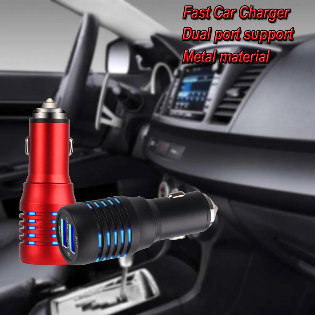 Cigarette socket car brand new 2 dual port USB fast 48W fast charging metal material L0612
Cigarette socket car brand new 2 dual port USB fast 48W fast charging metal material L0612