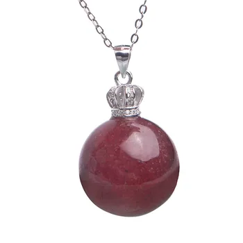 Genuine Natural Red Strawberry Quartz Pendant 20mm Women Lady Necklace Crystal Round Bead Fashion Pendant Drop Shipping
Genuine Natural Red Strawberry Quartz Pendant 20mm Women Lady Necklace Crystal Round Bead Fashion Pendant Drop Shipping