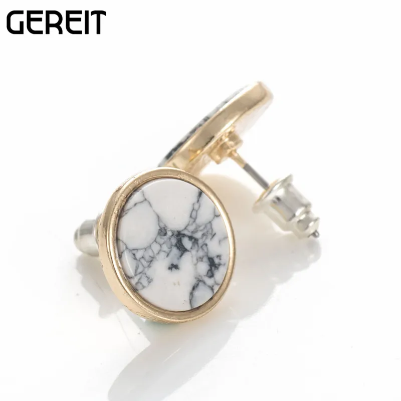 Trendy Gold Fashion Square Triangle Round Geometric Marbled White Faux Stone 2018 Summer Stud Earrings For Women Accessories
Trendy Gold Fashion Square Triangle Round Geometric Marbled White Faux Stone 2018 Summer Stud Earrings For Women Accessories