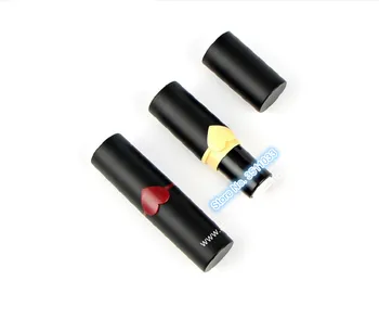 12.1mm Cute Heart Empty Lipstick Refillable Tube Classcial Black Lip Rouge Container Round Plastic Red Heart Lip Balm Bottle
12.1mm Cute Heart Empty Lipstick Refillable Tube Classcial Black Lip Rouge Container Round Plastic Red Heart Lip Balm Bottle
