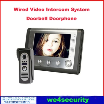 ONE TO ONE Wired Video Door Phone Doorbell Intercom System 7inch HD Monitor CMOS IR Night Vision Camera
ONE TO ONE Wired Video Door Phone Doorbell Intercom System 7inch HD Monitor CMOS IR Night Vision Camera