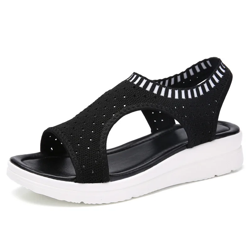 2019 Summer new breathable high shoes women's fashion wild fly weaving wedges women's shoes set foot comfortable mesh shoes
2019 Summer new breathable high shoes women's fashion wild fly weaving wedges women's shoes set foot comfortable mesh shoes