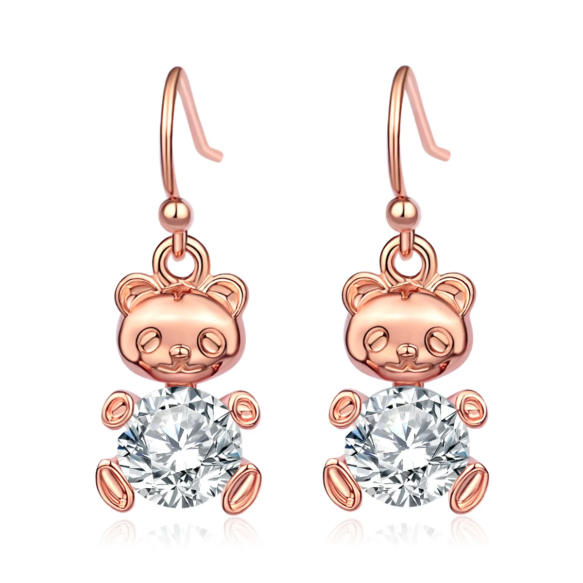 Cute Earrings Zircon Dangle Earrings Bear Rhinestone Rose Gold Aolly Party Fashion Jewelry for Women Aretes Femme Mujer Korean
Cute Earrings Zircon Dangle Earrings Bear Rhinestone Rose Gold Aolly Party Fashion Jewelry for Women Aretes Femme Mujer Korean