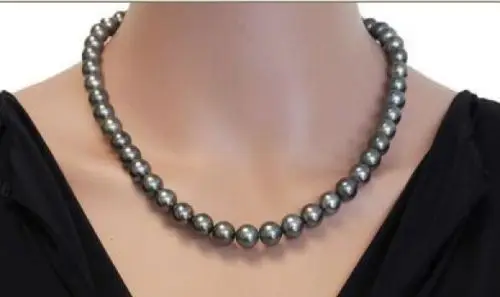 19" 18" 9-10 MM NATURAL SOUTH SEA GENUINE PERFECT BLACK PEARL NECKLACE 14k clasp (0926)
19" 18" 9-10 MM NATURAL SOUTH SEA GENUINE PERFECT BLACK PEARL NECKLACE 14k clasp (0926)