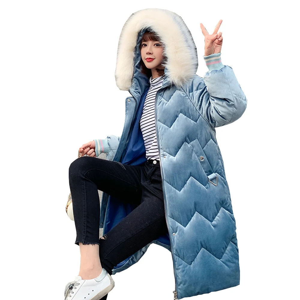 female Long Parkas Artificial Fur velvet jacket long-collar jacket new winter 2019 down parka woman 6910
female Long Parkas Artificial Fur velvet jacket long-collar jacket new winter 2019 down parka woman 6910