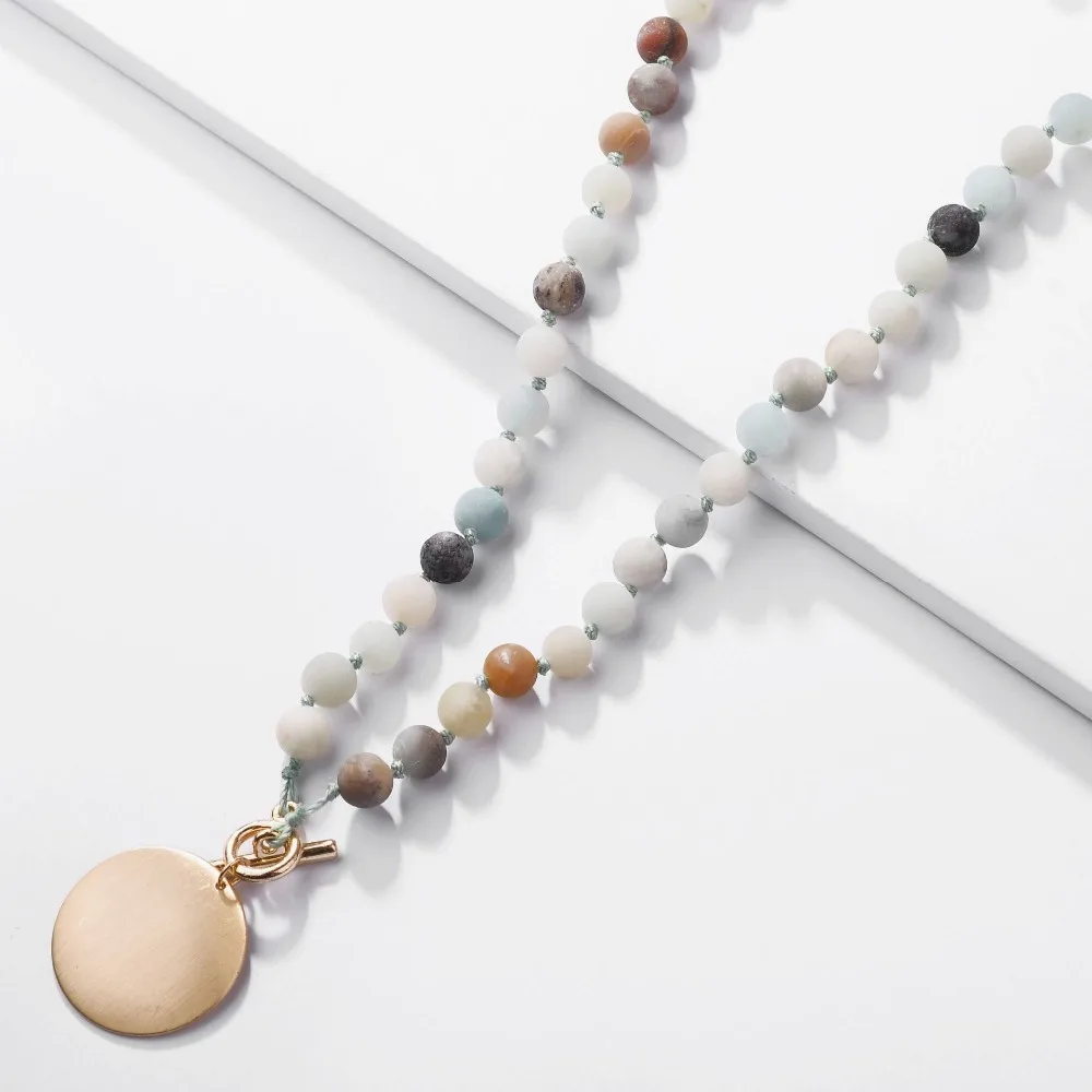 ZWPON 2018 New Natural Amazon Stone Monogram Blank Toggle Necklace for Women Personalized Choker Handmade Disc Initial Necklace
ZWPON 2018 New Natural Amazon Stone Monogram Blank Toggle Necklace for Women Personalized Choker Handmade Disc Initial Necklace