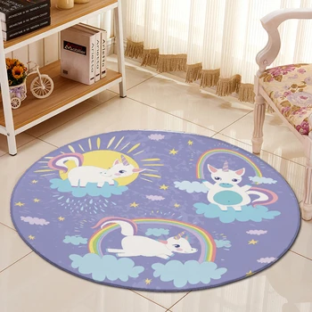 Cartoon Unicorn Cute Cats Carpet Chair Mat Flannel Area rug Baby Crawling Rugs Mats Kids Bedroom Big Round Carpets Living Room
Cartoon Unicorn Cute Cats Carpet Chair Mat Flannel Area rug Baby Crawling Rugs Mats Kids Bedroom Big Round Carpets Living Room