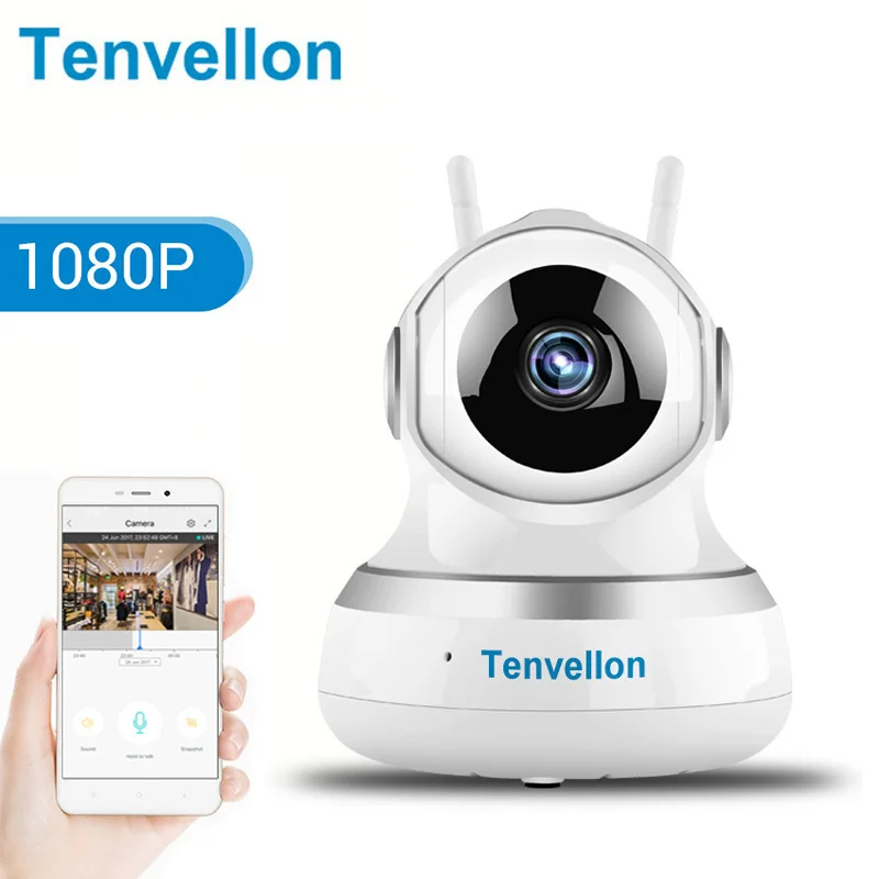 Tenvellon Wi-Fi Камера IP 1080 P Видеоняни и радионяни Full HD CCTV видеонаблюдения умный дом