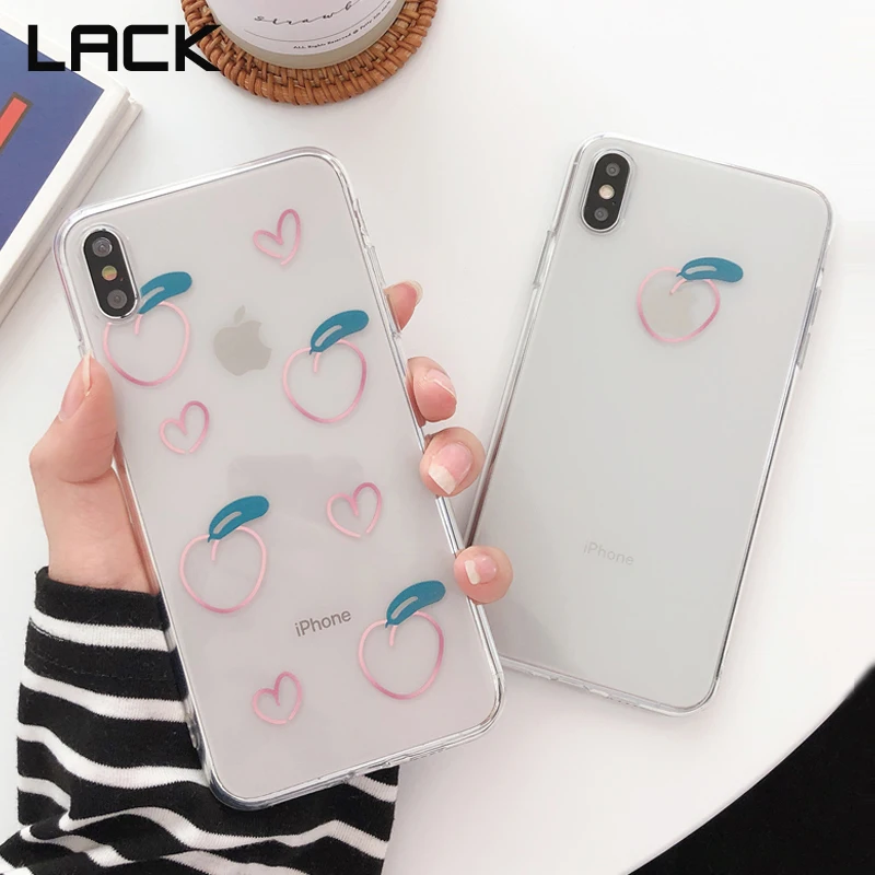 LACK Clear Line juicy peach Soft Phone Cases For iphone 8 Plus 6 6S 7 X XS Max XR Cute Delicious fruit strawberry Back Cover
LACK Clear Line juicy peach Soft Phone Cases For iphone 8 Plus 6 6S 7 X XS Max XR Cute Delicious fruit strawberry Back Cover