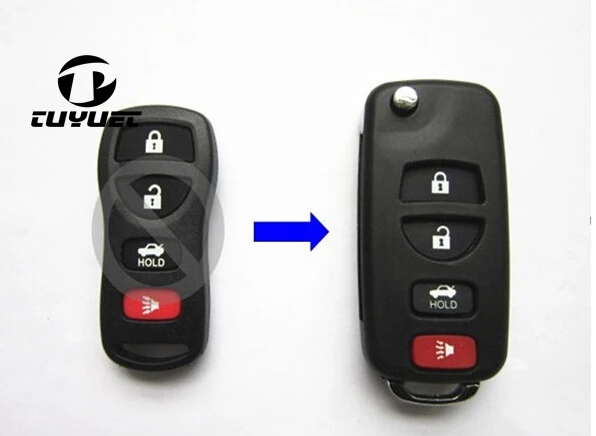Modified Flip Fplding Remote Key Shell 4 Buttons 3+1 For Nissan Tiida Sylphy Key Case Blanks
Modified Flip Fplding Remote Key Shell 4 Buttons 3+1 For Nissan Tiida Sylphy Key Case Blanks