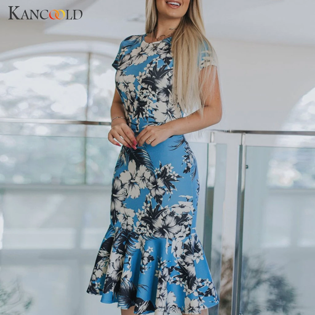 KANCOOLD dress Women's O-NecK Short Sleeve Floral Bodycon Summer Derss Elegant Midi Party fashion new dress women 2019MAY31
KANCOOLD dress Women's O-NecK Short Sleeve Floral Bodycon Summer Derss Elegant Midi Party fashion new dress women 2019MAY31