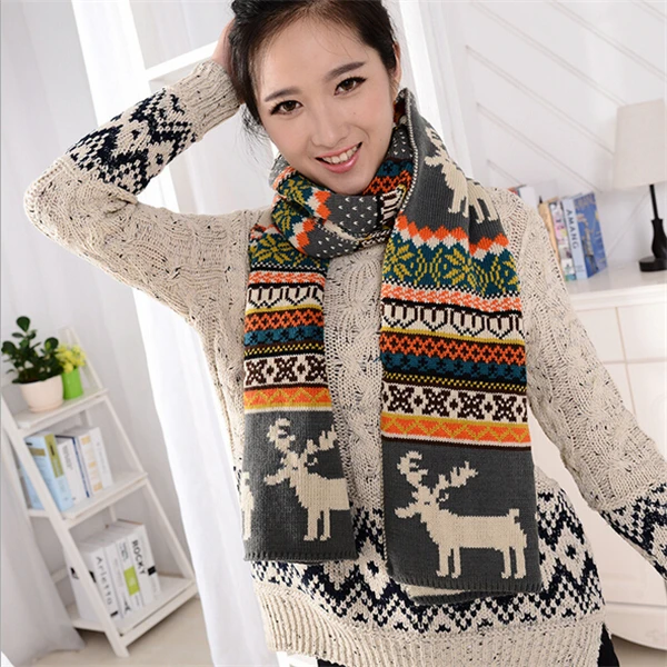 2017 Winter New Women Christmas Deer Printed Pattern Knitted Scarf Female Warm Shawls Bohemia Cotton Scarves Gift JD10037
2017 Winter New Women Christmas Deer Printed Pattern Knitted Scarf Female Warm Shawls Bohemia Cotton Scarves Gift JD10037