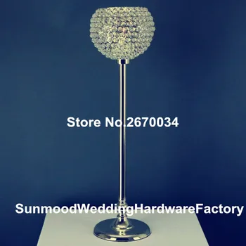 Wedding tall flower style crystal beads and sliver color candle holder for table
Wedding tall flower style crystal beads and sliver color candle holder for table