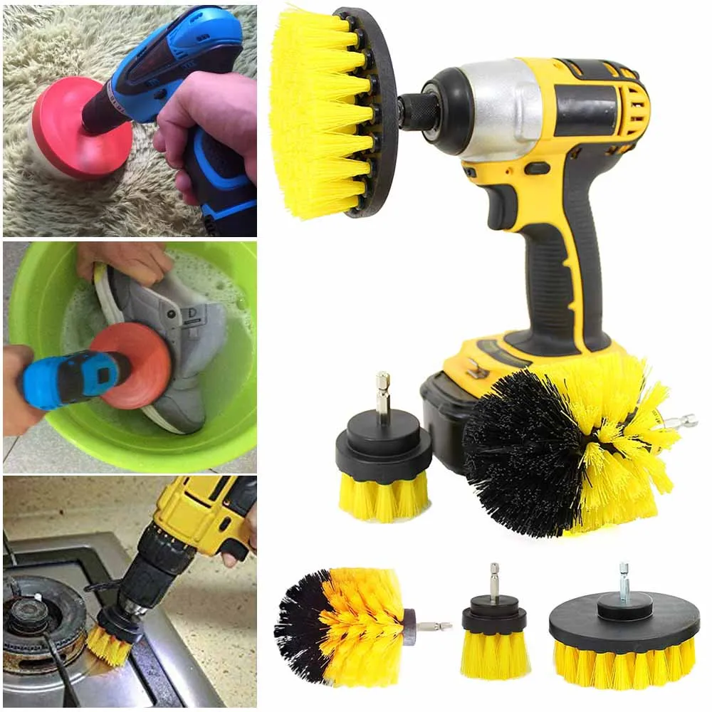 3pcs/Set Power Drill Brush 1/4 Brushs Clean For Bathroom Kitchen Tile Grout Cordless Scrub Cleaning Kit Power Tools Accessories
3pcs/Set Power Drill Brush 1/4 Brushs Clean For Bathroom Kitchen Tile Grout Cordless Scrub Cleaning Kit Power Tools Accessories