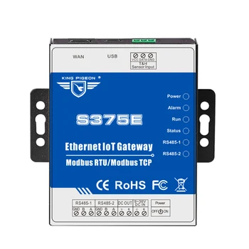 Ethernet IoT Gateway Modbus RTU to Modbus TCP 2 RS485 Serial can intergrad into SCADA OPC server for Automation Monitoring S375E
Ethernet IoT Gateway Modbus RTU to Modbus TCP 2 RS485 Serial can intergrad into SCADA OPC server for Automation Monitoring S375E