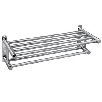Stainless Steel Double towel Rack holder Wall Mounted Bathroom Towel Shelf Rail Rack Holder
Stainless Steel Double towel Rack holder Wall Mounted Bathroom Towel Shelf Rail Rack Holder