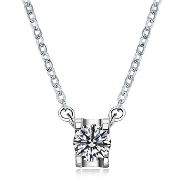 Super 1CT Synthetic Diamonds Pendant For Women Free Necklace Gift Pure Silver 18Karat White Gold Cover Brand Jewelry
Super 1CT Synthetic Diamonds Pendant For Women Free Necklace Gift Pure Silver 18Karat White Gold Cover Brand Jewelry