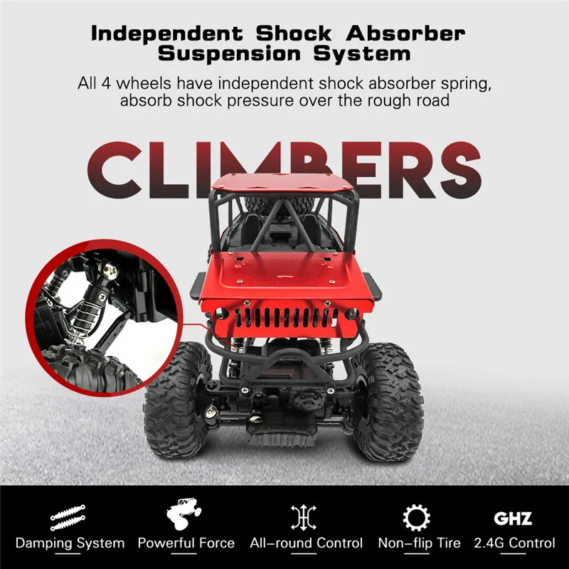Hot Sales Remote Control Car 1:18 Alloy 4-Wheel Drive All Round Control Climbing 45KM/H 4 Channel 2.4G Radio Frequency Gift Toy
Hot Sales Remote Control Car 1:18 Alloy 4-Wheel Drive All Round Control Climbing 45KM/H 4 Channel 2.4G Radio Frequency Gift Toy