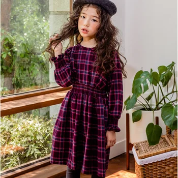 2018 Fall Vintage Preppy Style Baby Girls Dress KidsO-Collar Elastic Plaid Frocks Toddler Child Cotton Princess Clothes
2018 Fall Vintage Preppy Style Baby Girls Dress KidsO-Collar Elastic Plaid Frocks Toddler Child Cotton Princess Clothes