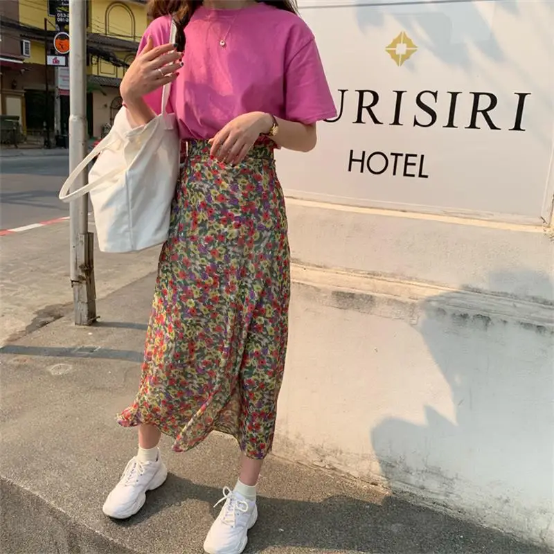 Casual Vintage High Waist Floral Skirt Women's Summer Skirts Lovely Kawaii Sweet Girl Female Korean Girl Ins Harajuku For Women
Casual Vintage High Waist Floral Skirt Women's Summer Skirts Lovely Kawaii Sweet Girl Female Korean Girl Ins Harajuku For Women