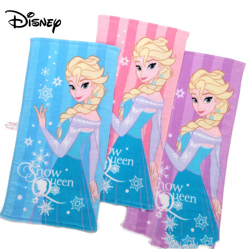 

Disney 25*50CM Princess Frozen Elsa Towel Gauze Boy And Girl Baby Children Lovely Cotton Face Towel