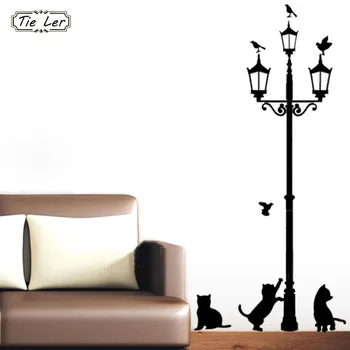 Home Decoration 4 Little Cat Under Street Lamp DIY Wall Sticker Wallpaper Art Decor Mural Room Decal Adesivo De Parede Stickers
Home Decoration 4 Little Cat Under Street Lamp DIY Wall Sticker Wallpaper Art Decor Mural Room Decal Adesivo De Parede Stickers