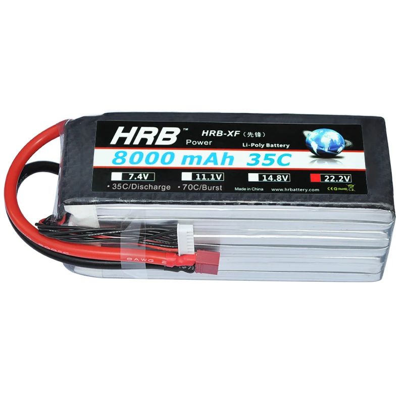 HRB RC Bateria Drone AKKU 6S 22.2V 8000mah 35C LiPo Battery TRX For RC Helicopter Airplane Car Boat Quadcopter UAV FPV
HRB RC Bateria Drone AKKU 6S 22.2V 8000mah 35C LiPo Battery TRX For RC Helicopter Airplane Car Boat Quadcopter UAV FPV