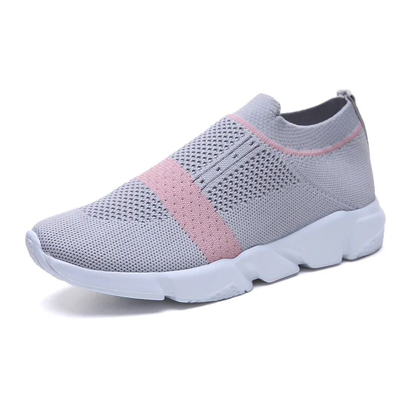 Women Shoes 2019 New Flyknit Sneakers Women Breathable Slip On Flat Shoes Soft Bottom Grey Sneakers Casual Women Flats B1334
Women Shoes 2019 New Flyknit Sneakers Women Breathable Slip On Flat Shoes Soft Bottom Grey Sneakers Casual Women Flats B1334