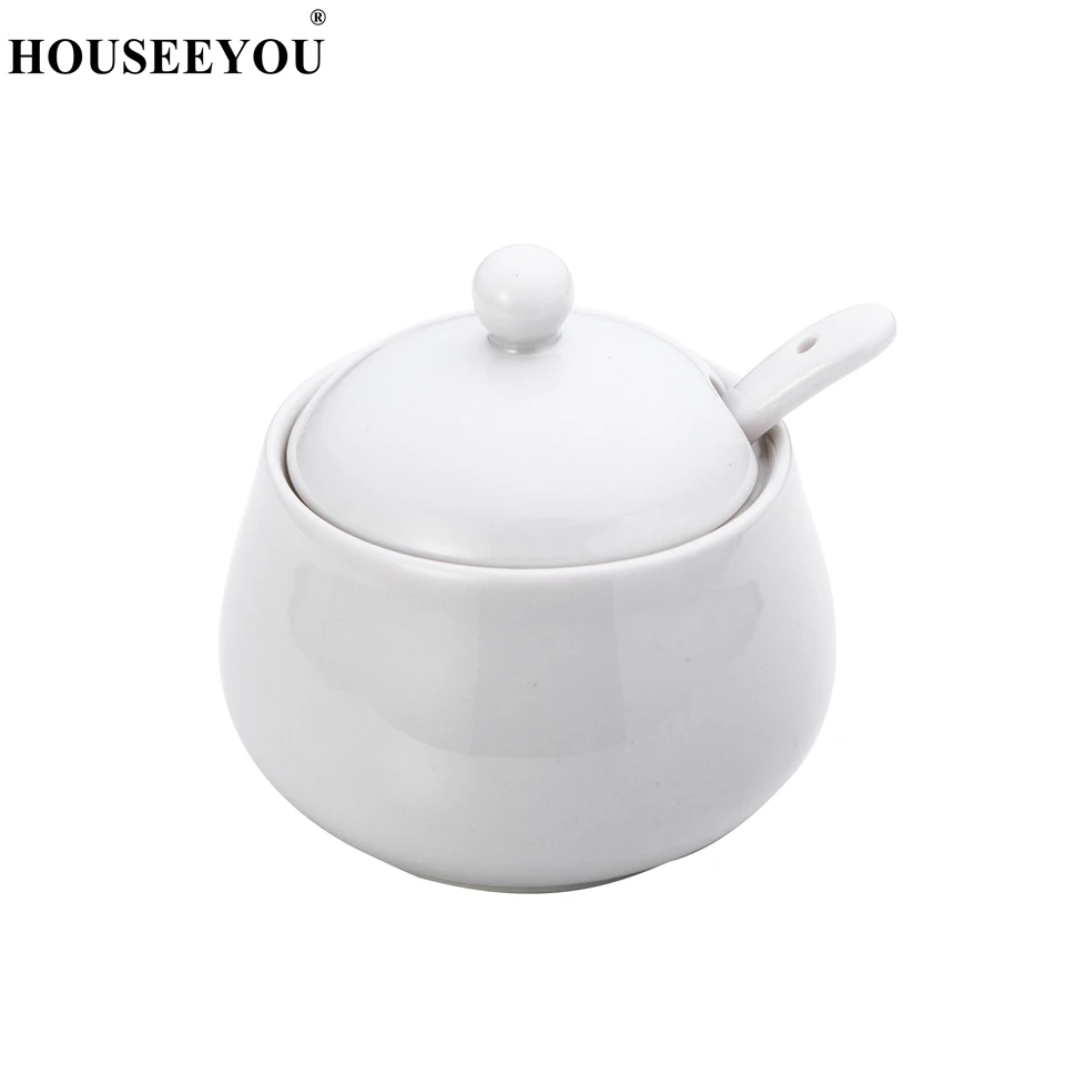 HOUSEEYOU White Ceramic Sugar Creamer Pots Cans Household Condiment Boxes Spice Jars Salt Sugar Pots Kitchen Storage Accessories
HOUSEEYOU White Ceramic Sugar Creamer Pots Cans Household Condiment Boxes Spice Jars Salt Sugar Pots Kitchen Storage Accessories