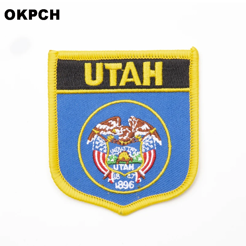 U.S.A Utah State Iron On Patch Embroidered Clothes Patch For Clothing Stickers Garment 1pcs 6*7cm UPI-0233-S
U.S.A Utah State Iron On Patch Embroidered Clothes Patch For Clothing Stickers Garment 1pcs 6*7cm UPI-0233-S