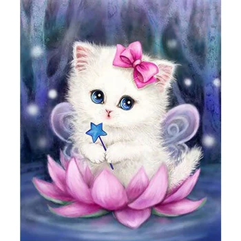 Full Square/round Diamond 5D DIY Diamond Painting White cat Embroidery Cross Stitch Rhinestone Mosaic Home Decor
Full Square/round Diamond 5D DIY Diamond Painting White cat Embroidery Cross Stitch Rhinestone Mosaic Home Decor